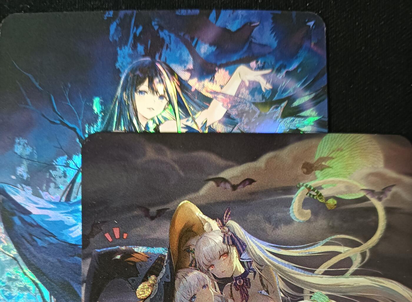 花开卡拍第53期（12月28号周日截拍，品控勿拍!!!拍品不寄存，运费5元，自制卡难免瑕疵，可能存在轻微撞角爆边等出厂瑕疵，品控介意勿拍！） 碧蓝航线 2张 彩闪