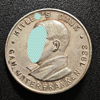 【德藏】世界币章拍卖第159期(元旦专场拍卖) - 1933年 德国民族社会主义工人党党首胸章 直径约：35.6mm；重约：14.6g（原图请联系客服）