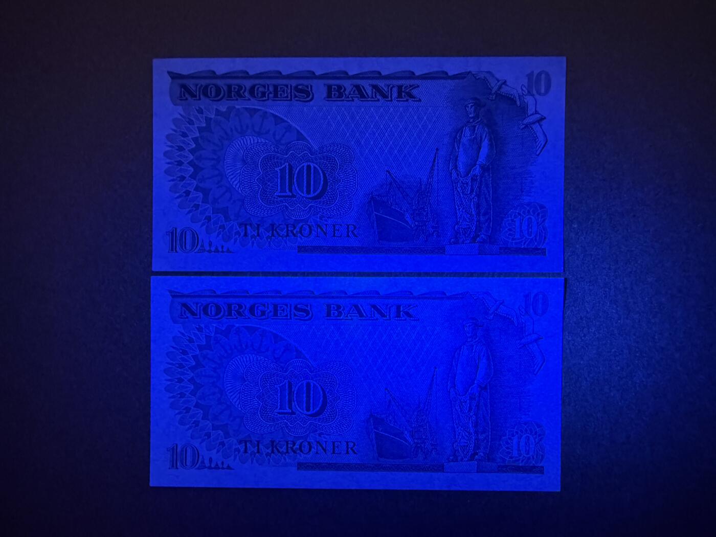 《艾美收藏》第226期-12.28周日外币精品场-蛇年收官 挪威10克朗2张 UNC 1979年 挪威极地探险家南森 全程无4