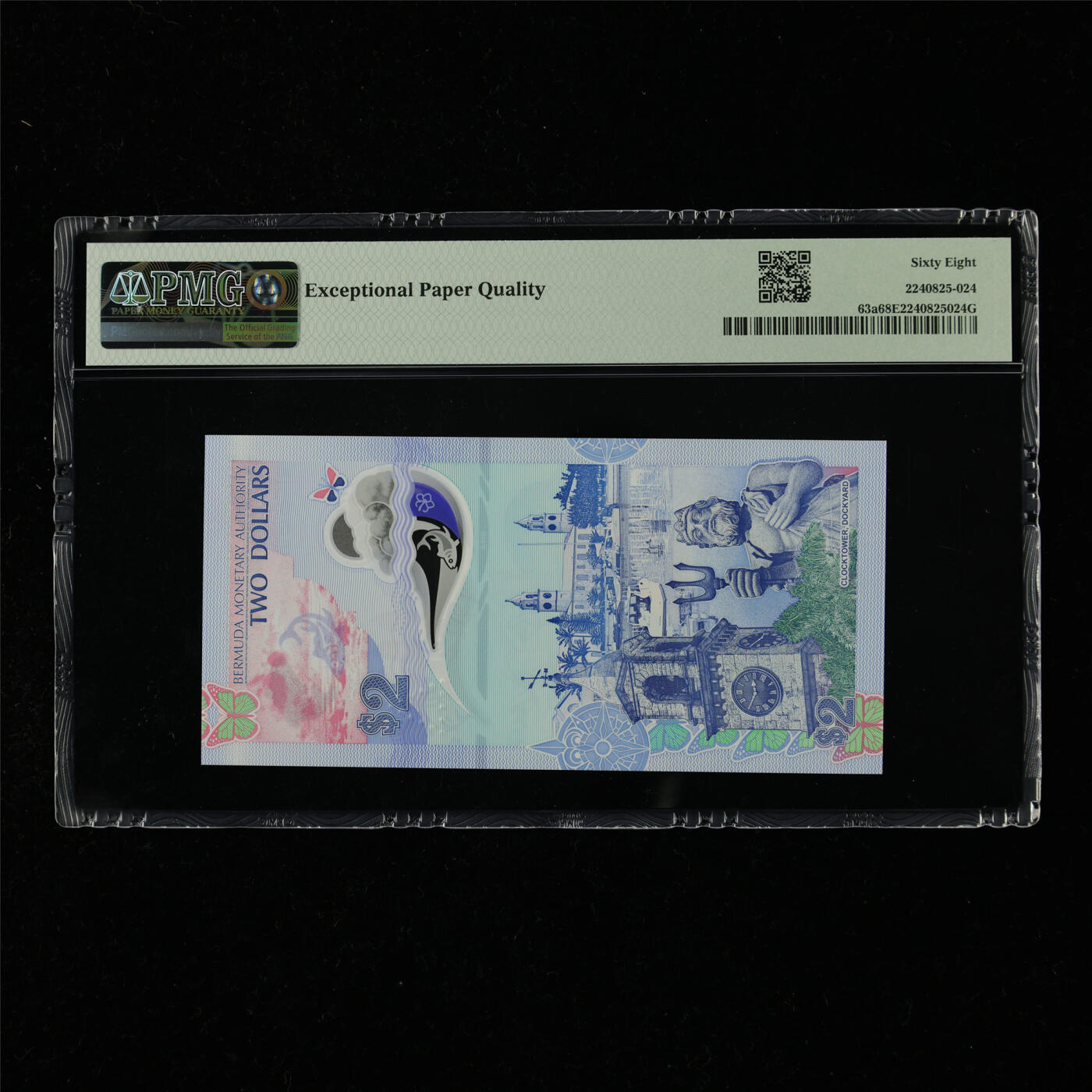 【亘邦集藏】第218期拍卖 2024年 百慕大群岛2元 PMG 68EPQ A/1 065877