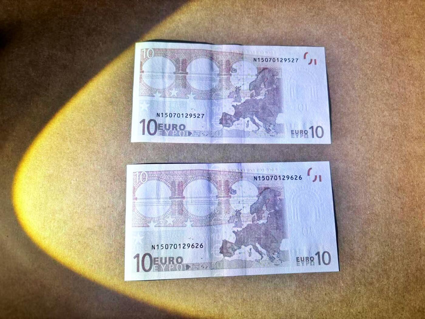 【Blue Auction】世界纸币精拍第769期——18级TOP拍卖/信誉/品质/专业/高效💫 【一组2张首签】欧盟 2002年10欧元 全新UNC