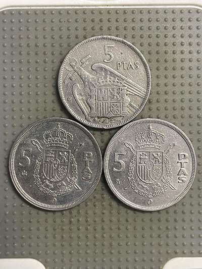 2025年第148场各国散币拍卖（总第148场） - 西班牙5比赛塔3枚