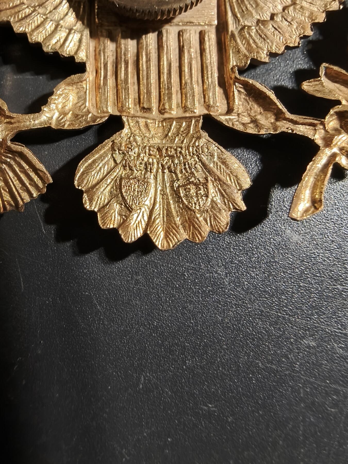 老王徽章第172期 美国陆军大檐帽帽徽    梅耶厂