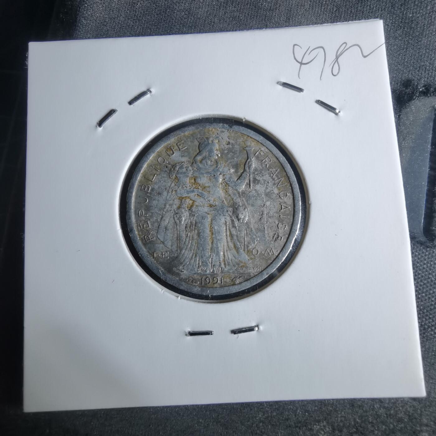 沼泽如烟--第947场 法属波利尼西亚1991年1法郎