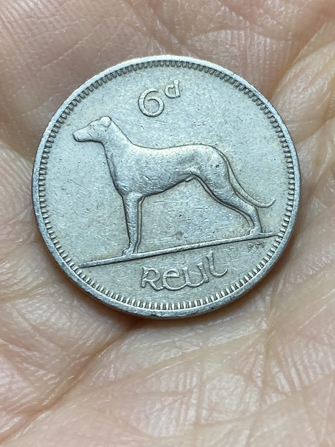 2025年第一百四十三场(总第一百六十九场）外国好品散币场(免佣金) 爱尔兰🇮🇪1960年6便士(共和国时期第一套第二版)