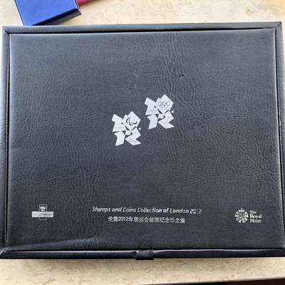 道一币馆币章第一百六十场 - 盒证 英国伦敦2012年30枚奥运会邮票、10枚纪念徽章，29枚59便士纪念币大全套 底部有点脱胶