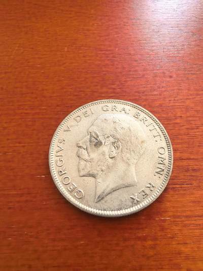 长老汇蛇年精选第八十八场拍卖 - 1928英国乔治五世1/2克朗银币，14.14克500银，克书60分45美金