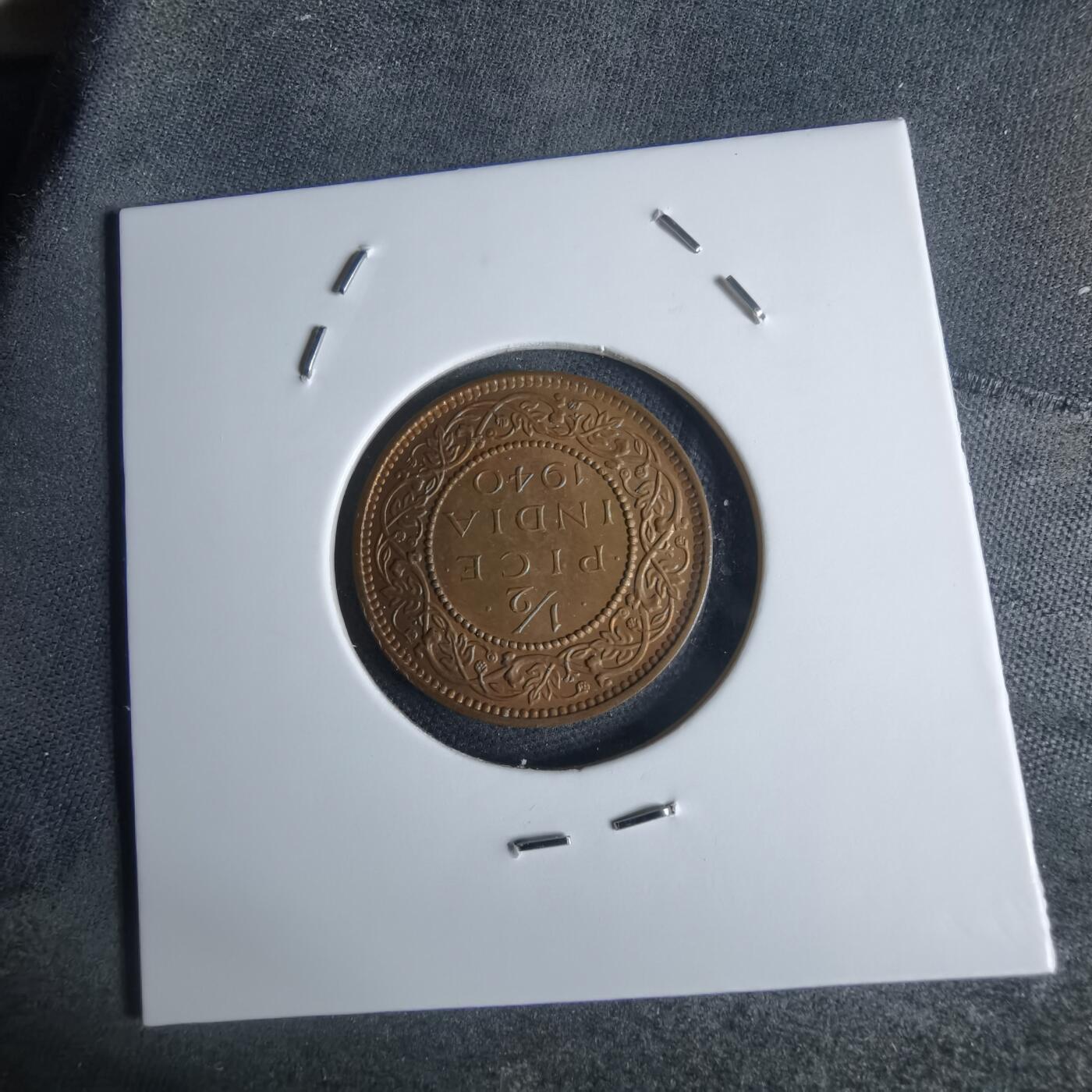 沼泽如烟--第947场 英属印度1940年二分之一派斯