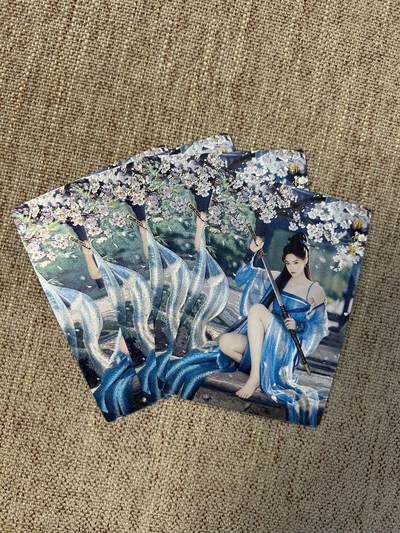 喜灰玩卡第二期免佣金（有需要代拍的卡友可联系免佣金） - 桔梗卡牌神凰百剑行韩小莹一套四渐变