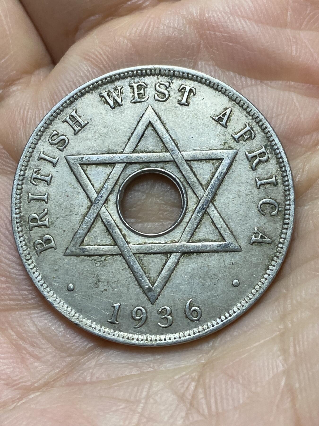 2025年第一百四十三场(总第一百六十九场）外国好品散币场(免佣金) 英属西非1936单年份1便士(爱德华八世版，H标喜敦厂造)