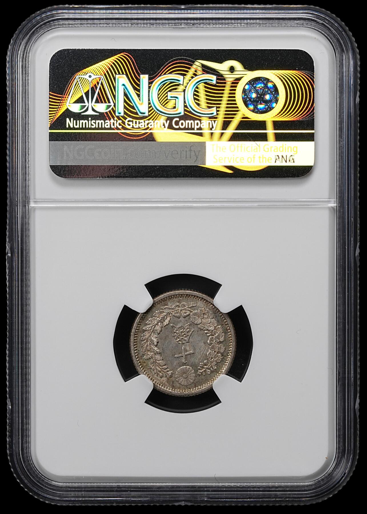 修遠堂世界钱币第九十九期 NGC MS63 明治九年龙十钱银币