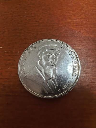 长老汇蛇年精选第八十八场拍卖 - 1968西德梅卡特逝世375周年5马克银币，11.2克625银