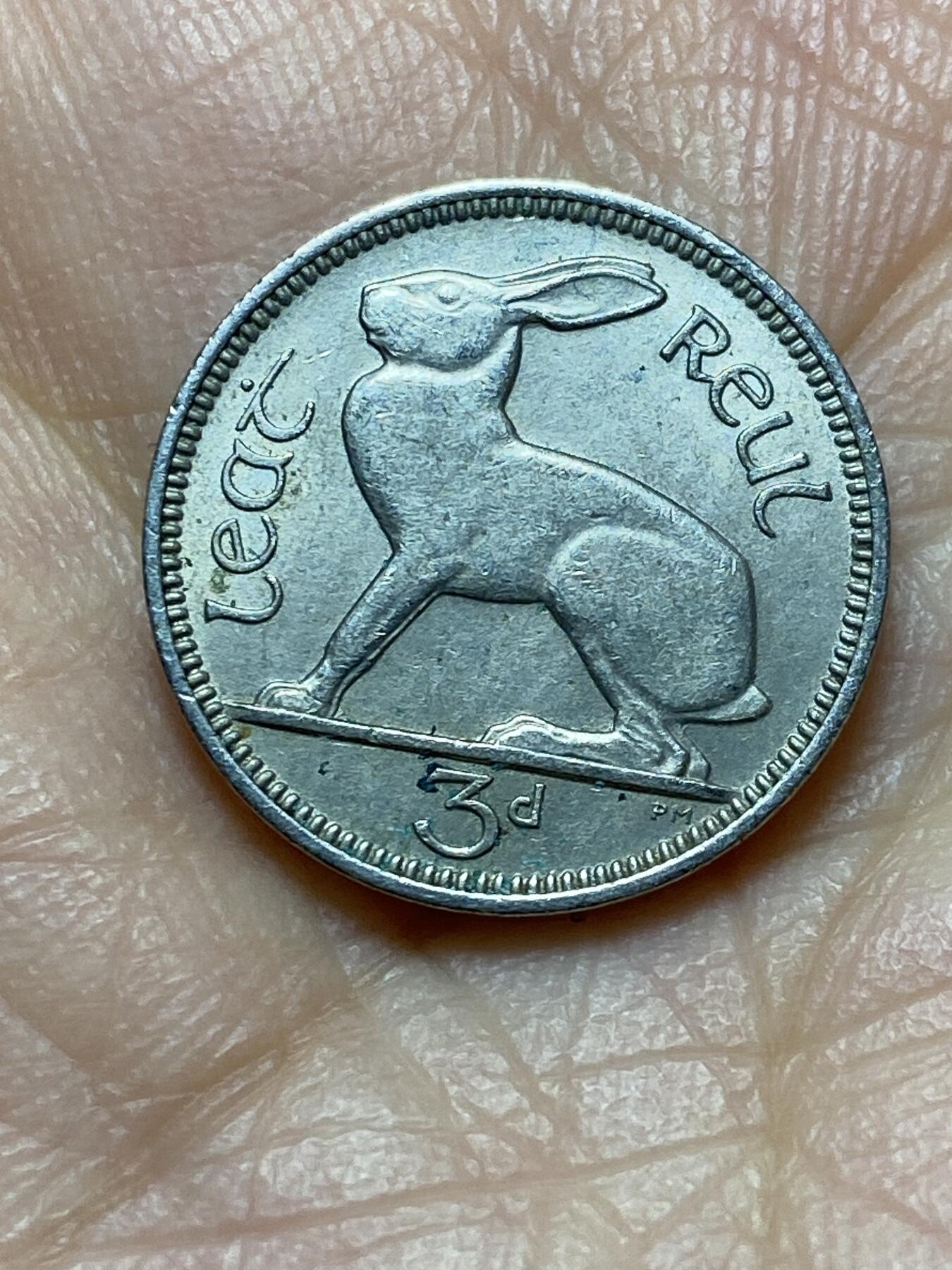 2025年第一百四十三场(总第一百六十九场）外国好品散币场(免佣金) 爱尔兰🇮🇪1956年3便士(共和国时期第一套第二版)