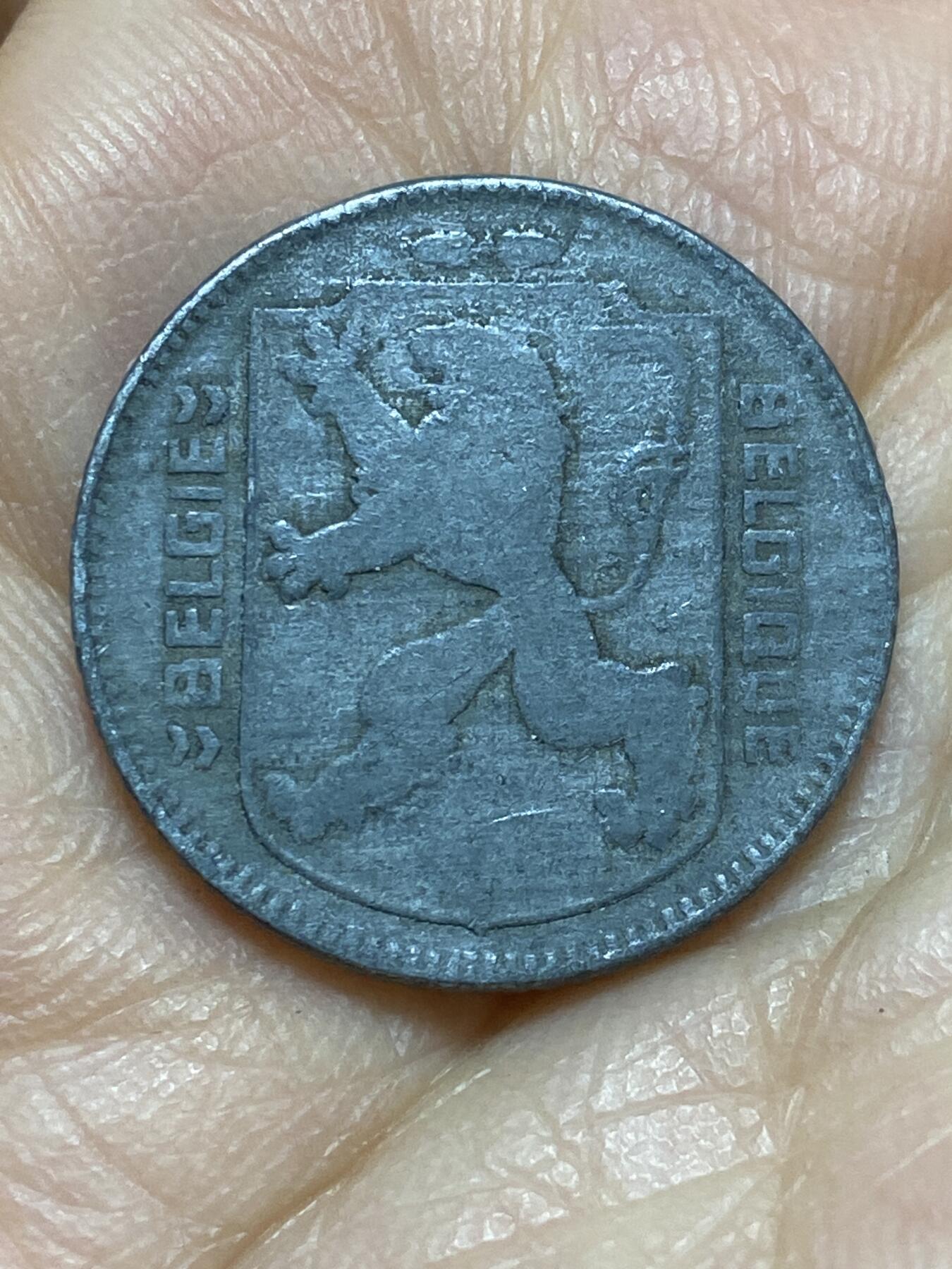 2025年第一百四十三场(总第一百六十九场）外国好品散币场(免佣金) 比利时🇧🇪1946年1法郎(二战德国占领时期，左荷语右法语版)