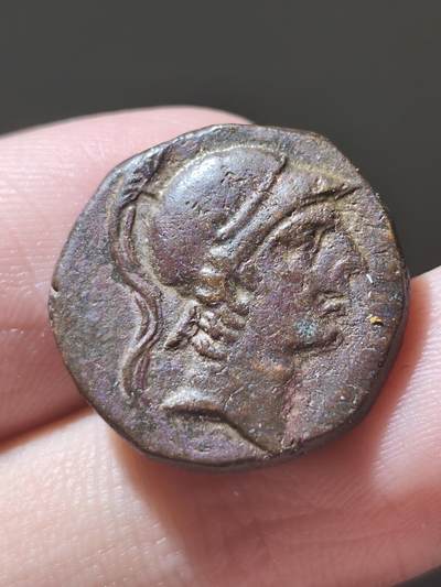 星盘世界钱币2026一月十日新年古典精品大拍 精彩纷呈 - 极美品！希腊化-黑海南岸地区 本都王国阿瑞斯铜币8.0g 米特拉达卡六世在位时期 背面写有城名阿米索以及宝剑和厂标 收藏良品！