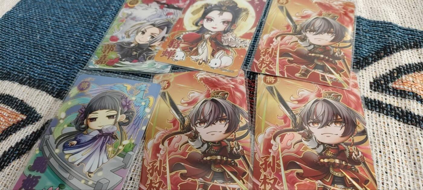 秋原瞳的小店第三十一期（持续收拍，时光冉冉，卡圈陪伴） 卡游三国萌将卡6连