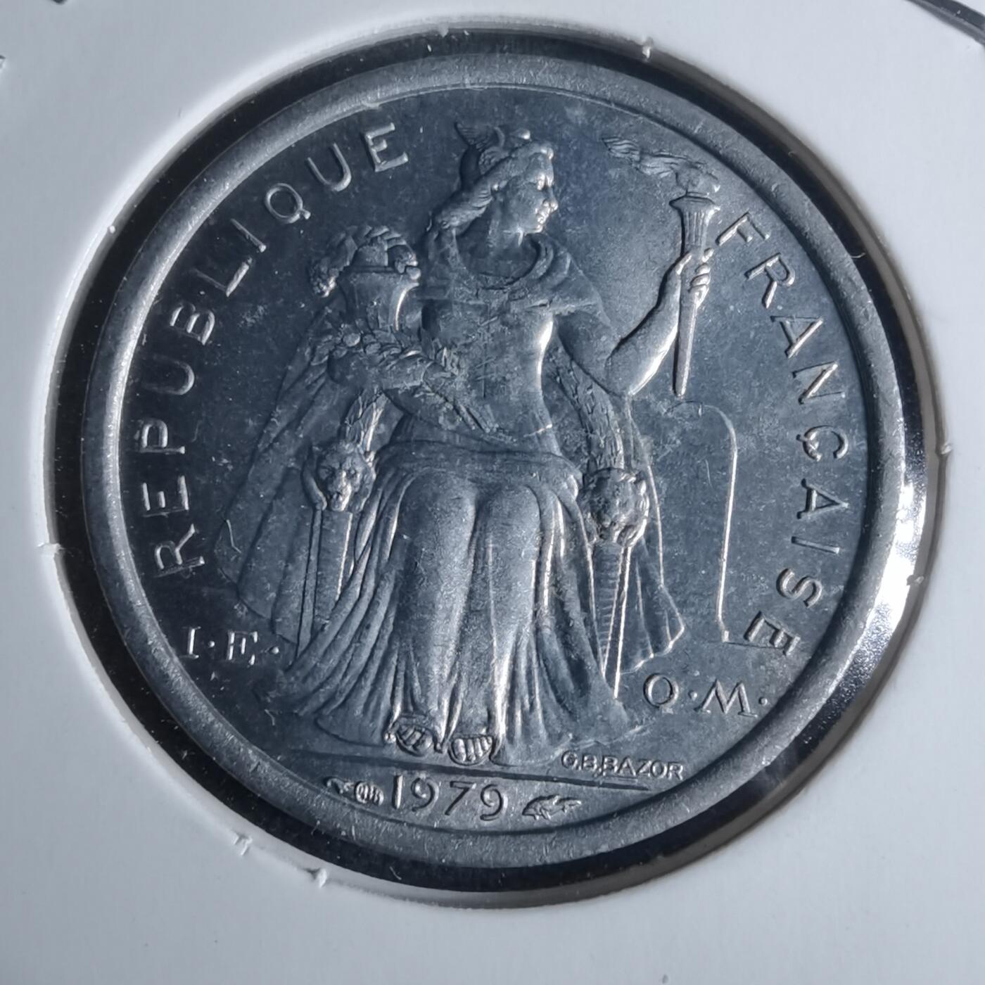 沼泽如烟--第947场 法属波利尼西亚1979年1法郎