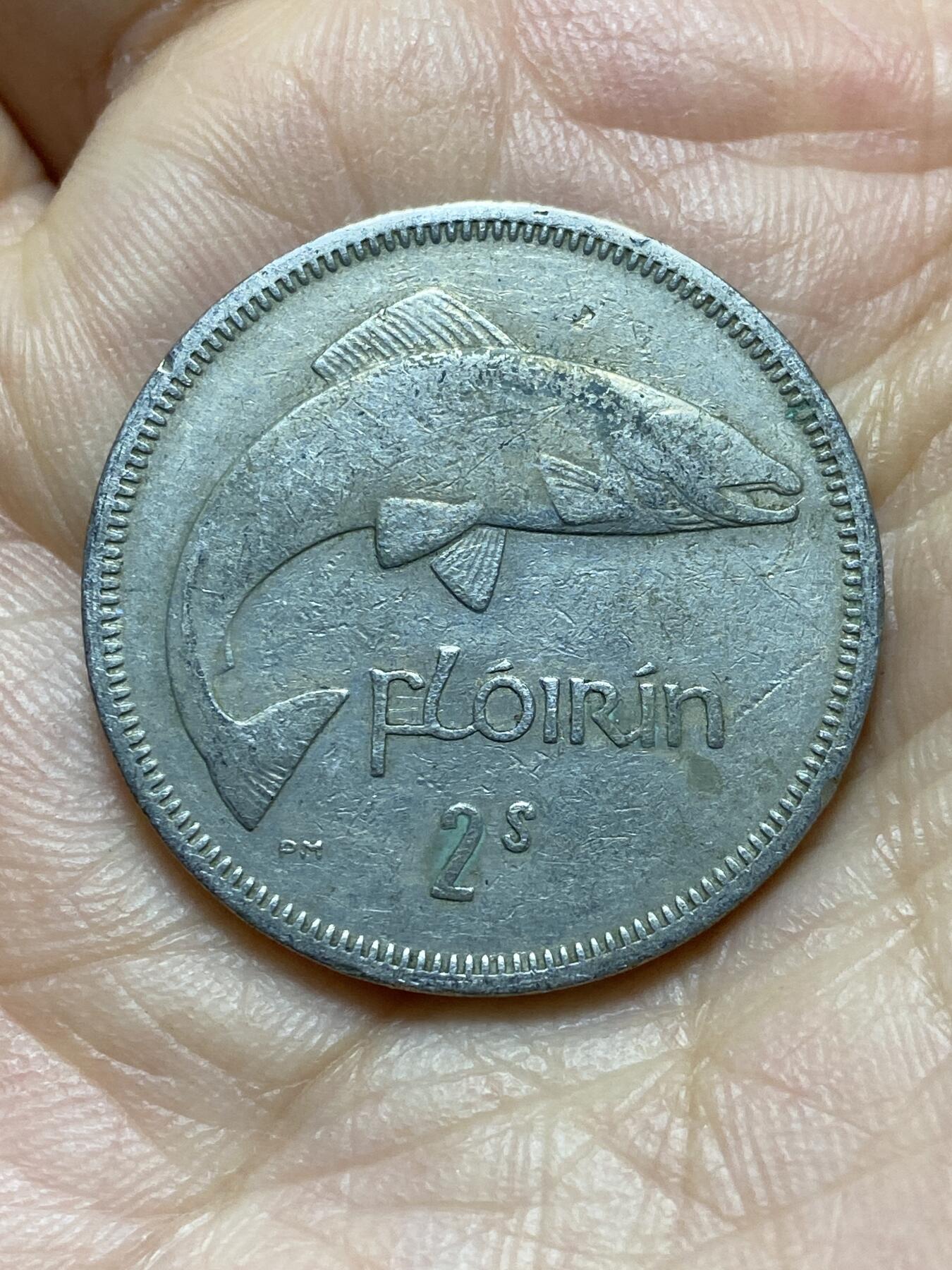 2025年第一百四十三场(总第一百六十九场）外国好品散币场(免佣金) 爱尔兰🇮🇪1961年1弗洛林(等值2先令，共和国时期第一套第二版)