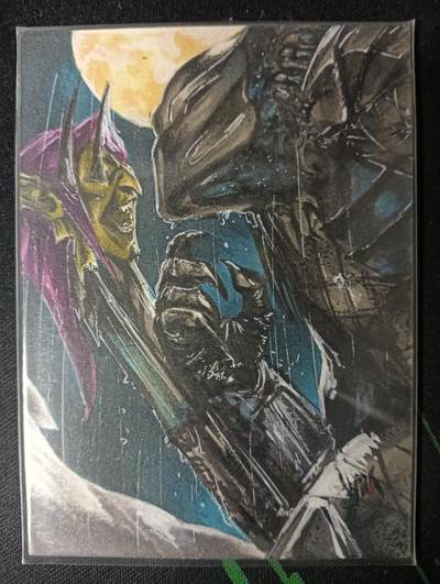 花开卡拍第53期（12月28号周日截拍，品控勿拍!!!拍品不寄存，运费5元，自制卡难免瑕疵，可能存在轻微撞角爆边等出厂瑕疵，品控介意勿拍！） - 手绘卡 画师：七道 机甲