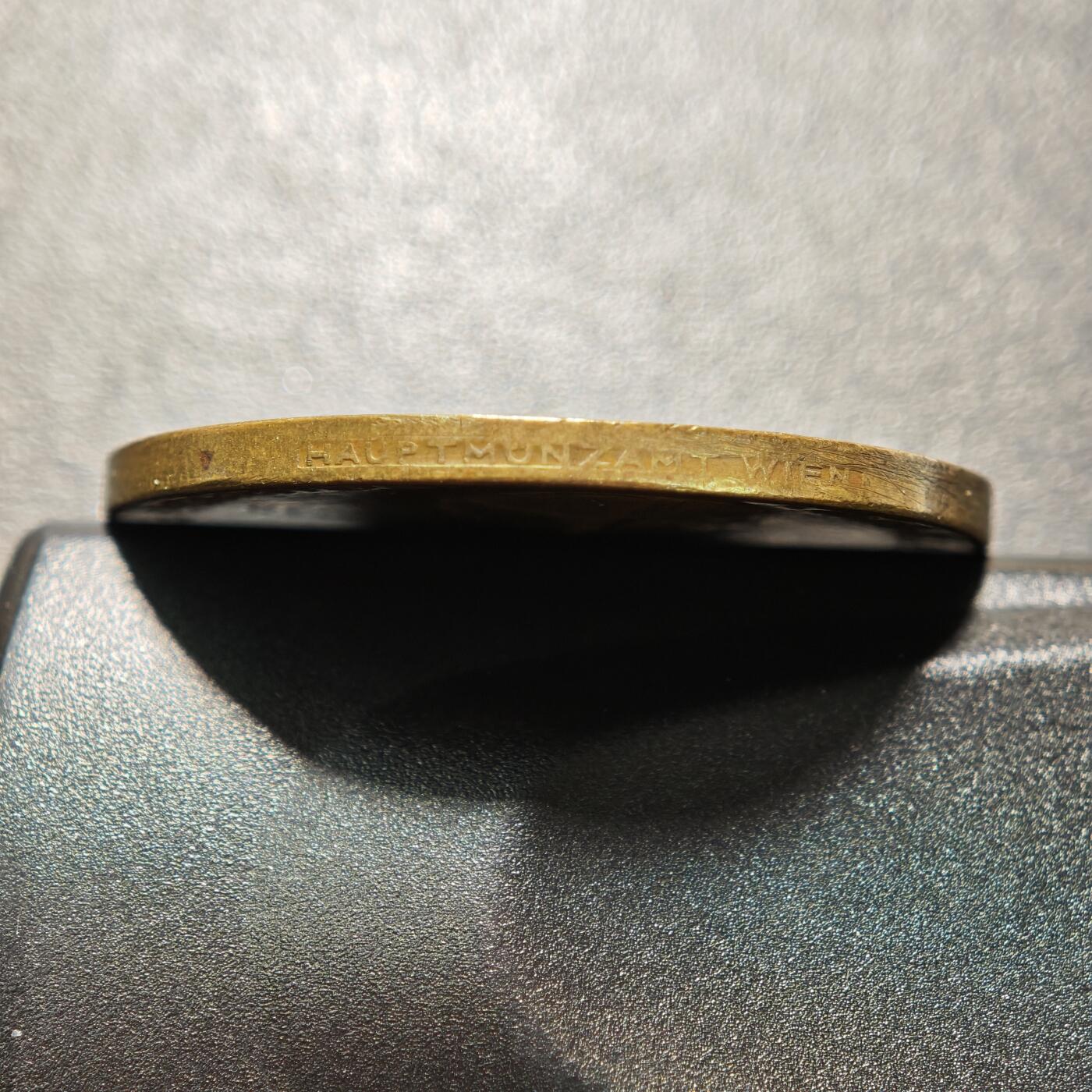 【德藏】世界币章拍卖第159期(元旦专场拍卖) 1938年 德国吞并奥地利纪念铜章 好品相 直径约：36.1mm；重约：18.3g（原图请联系客服）