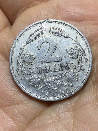 2025年第一百四十三场(总第一百六十九场）外国好品散币场(免佣金) - 奥地利🇦🇹1947年2先令(二战后共和国首套流通硬币)