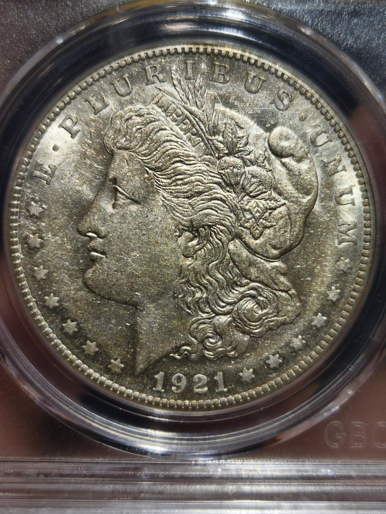 老银币专场（本场三位宝主提供） 摩根银币，公博评级64分