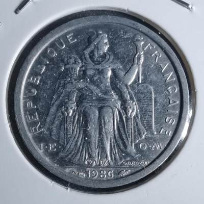 沼泽如烟--第947场 - 法属波利尼西亚1986年1法郎