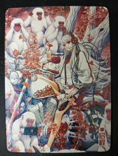 花开卡拍第53期（12月28号周日截拍，品控勿拍!!!拍品不寄存，运费5元，自制卡难免瑕疵，可能存在轻微撞角爆边等出厂瑕疵，品控介意勿拍！） - 启程 1张 星星闪