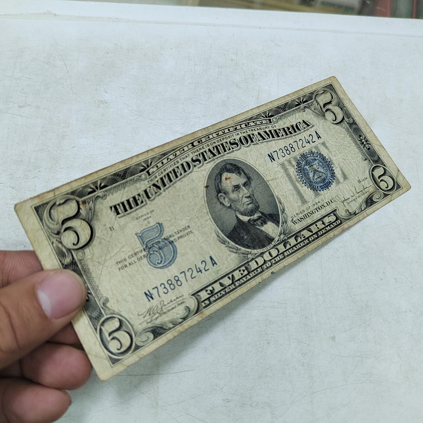 PCAI钱币  28-683钱币小专场 1934年五美元