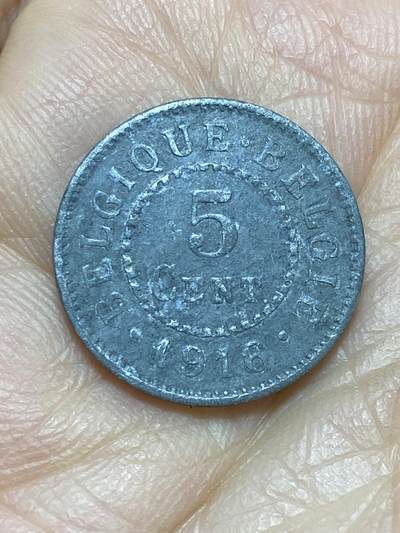 2025年第一百四十三场(总第一百六十九场）外国好品散币场(免佣金) - 比利时🇧🇪1916年5分(一战德国占领时期)