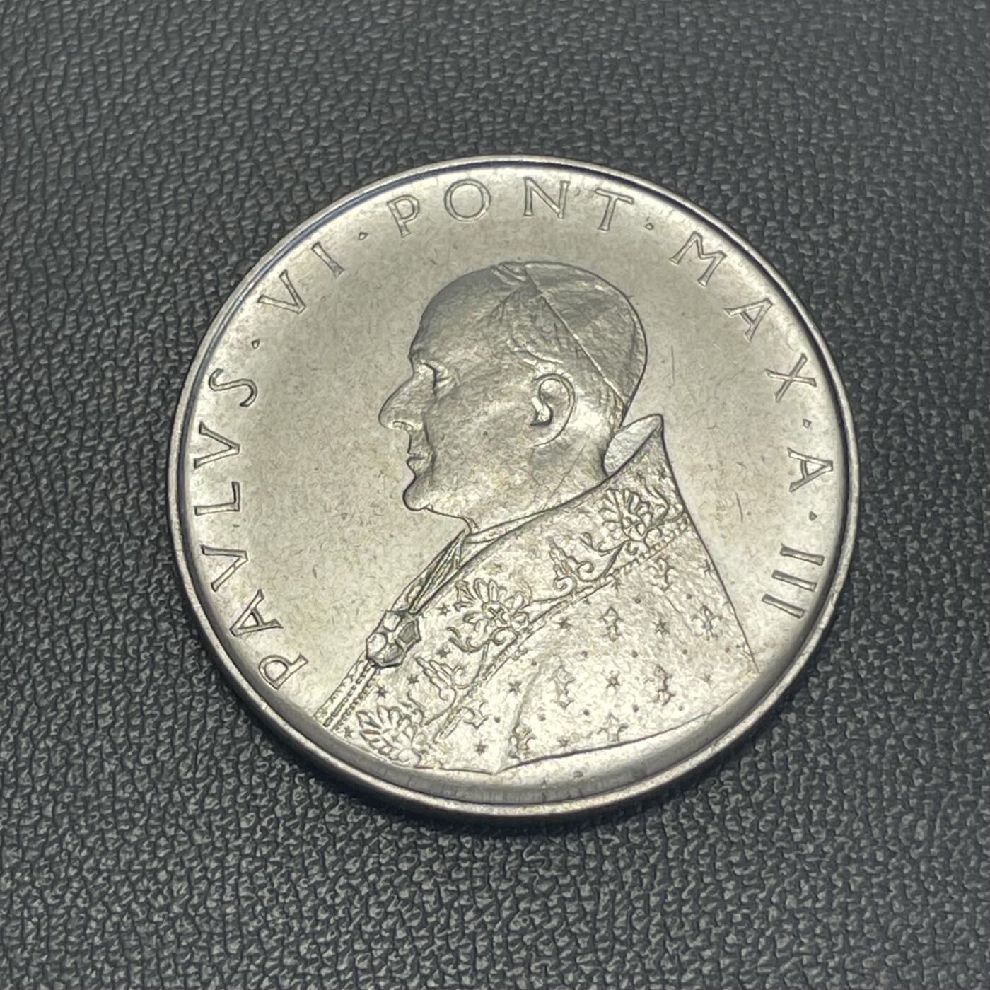 回流1228 梵蒂冈1965年保罗六世100里拉 