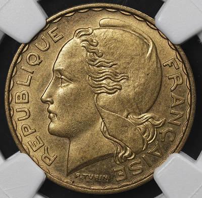 修遠堂世界钱币第九十九期 - NGC MS66 1950年法国20法郎样币 ESSAI