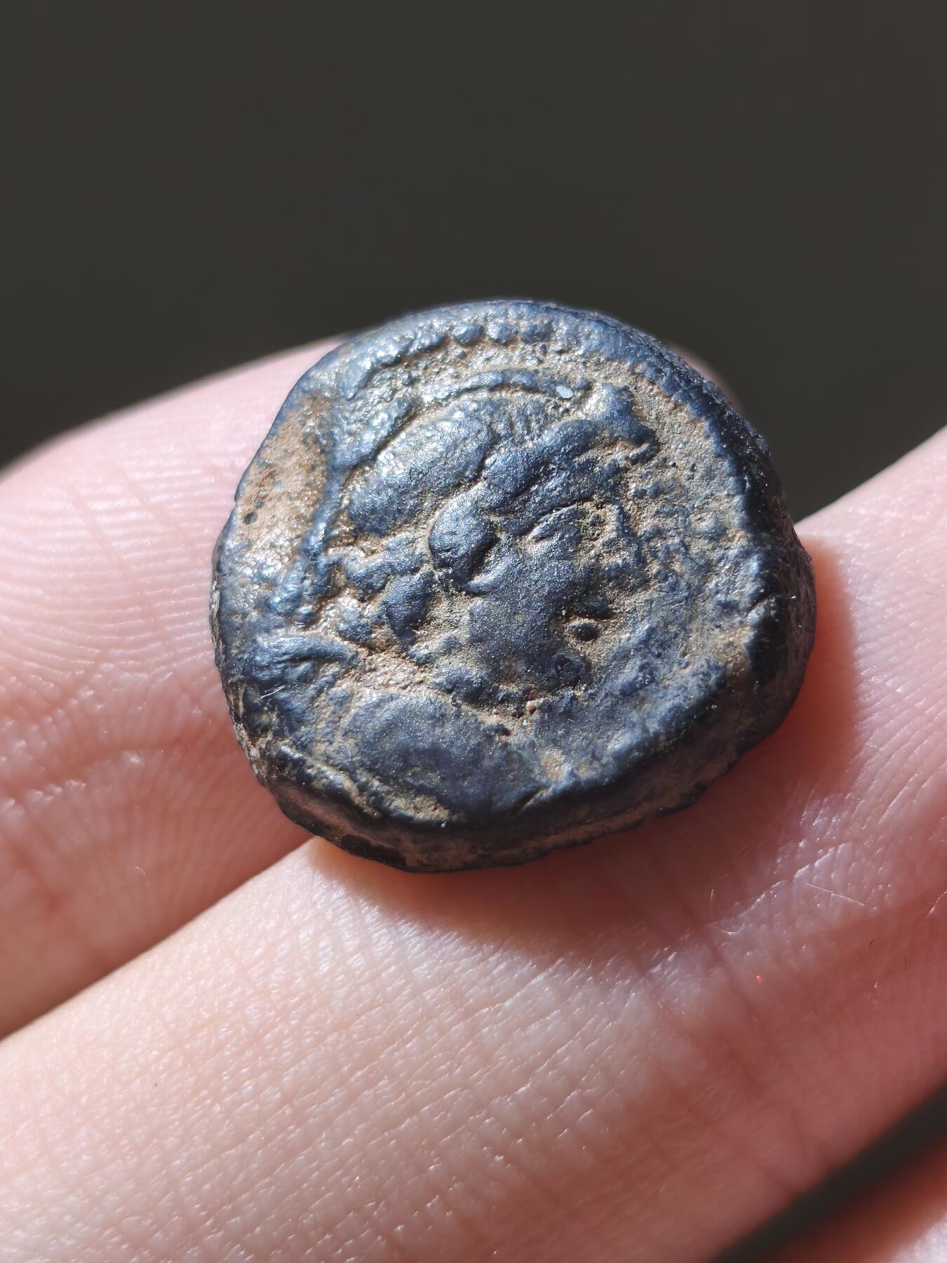 星盘世界钱币2026一月十日新年古典精品大拍 精彩纷呈 塞琉古爱神铜币 安条克7世发行 前138-129年 背面胜利女神耐克 非常不错的品相