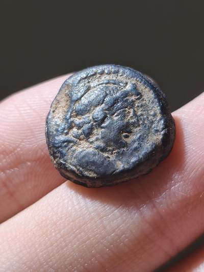 星盘世界钱币2026一月十日新年古典精品大拍 精彩纷呈 - 塞琉古爱神铜币 安条克7世发行 前138-129年 背面胜利女神耐克 非常不错的品相