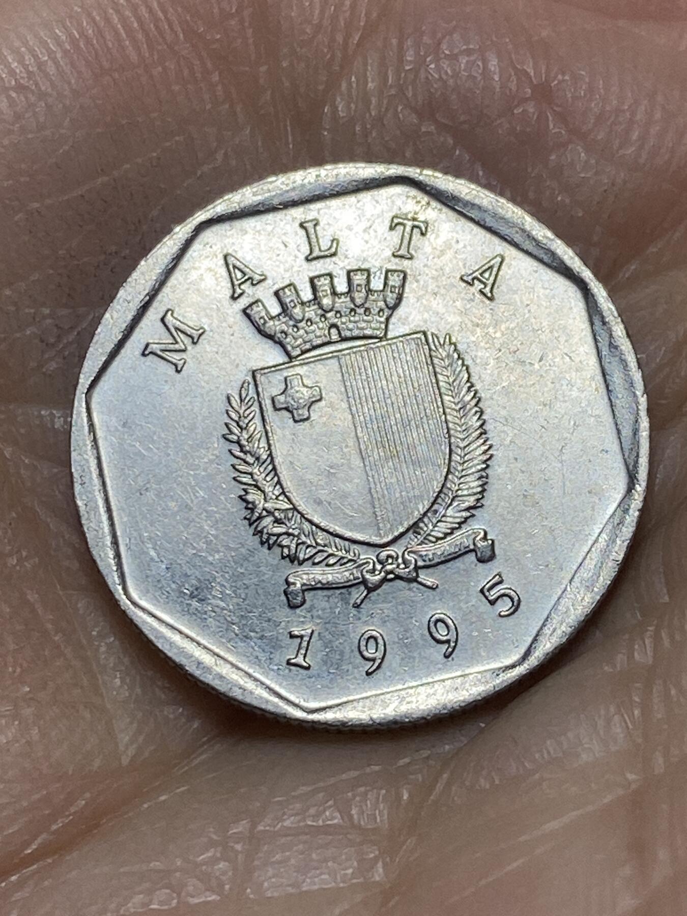 2025年第一百四十三场(总第一百六十九场）外国好品散币场(免佣金) 马耳他🇲🇹1995年5分