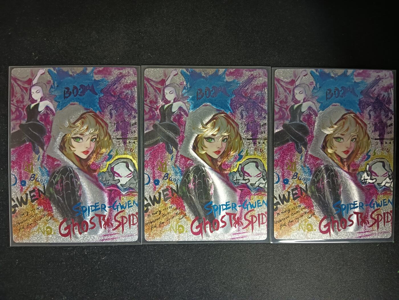 花开卡拍第53期（12月28号周日截拍，品控勿拍!!!拍品不寄存，运费5元，自制卡难免瑕疵，可能存在轻微撞角爆边等出厂瑕疵，品控介意勿拍！） 奇点格温三宫 粗闪