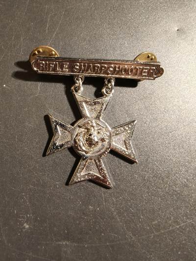 老王徽章第172期 - 美国海军陆战队神射手技能章    带步枪神射手勋条    带厂标