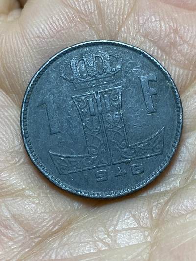 2025年第一百四十三场(总第一百六十九场）外国好品散币场(免佣金) - 比利时🇧🇪1946年1法郎(二战德国占领时期，左荷语右法语版)