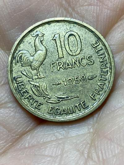 2025年第一百四十三场(总第一百六十九场）外国好品散币场(免佣金) - 法兰西第四共和国1958年10法郎