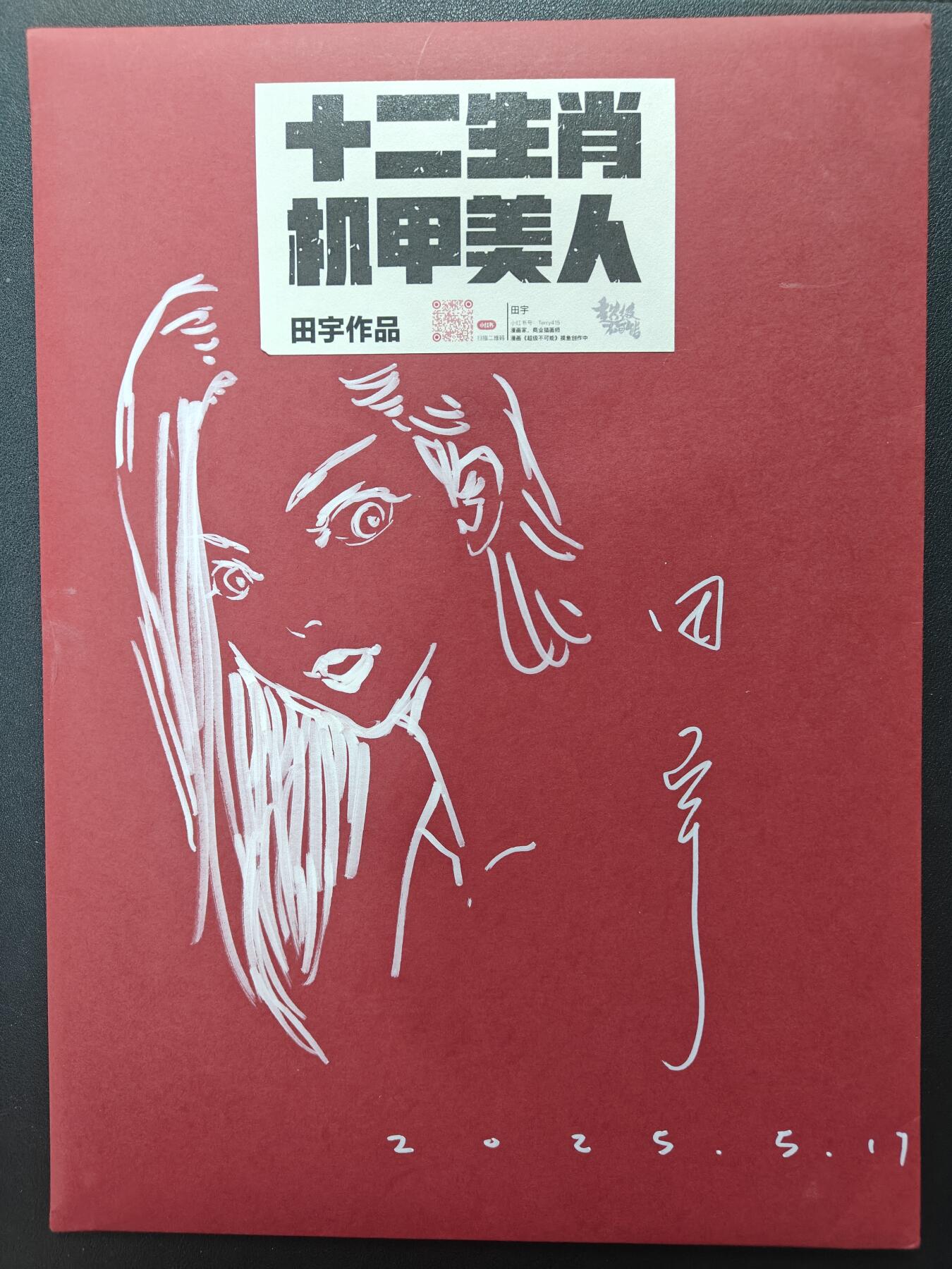 天玑星卡拍第155期《12.29年终场周一截拍》持续收拍收评中 满赠卡需备注 【签绘档案袋】田宇 十二生肖 机甲美人 A4签绘档案袋 瑕疵如图