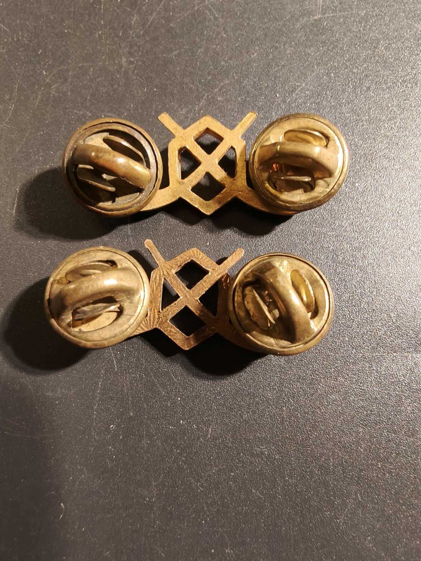 老王徽章第172期 美国陆军化学兵军官领章一组