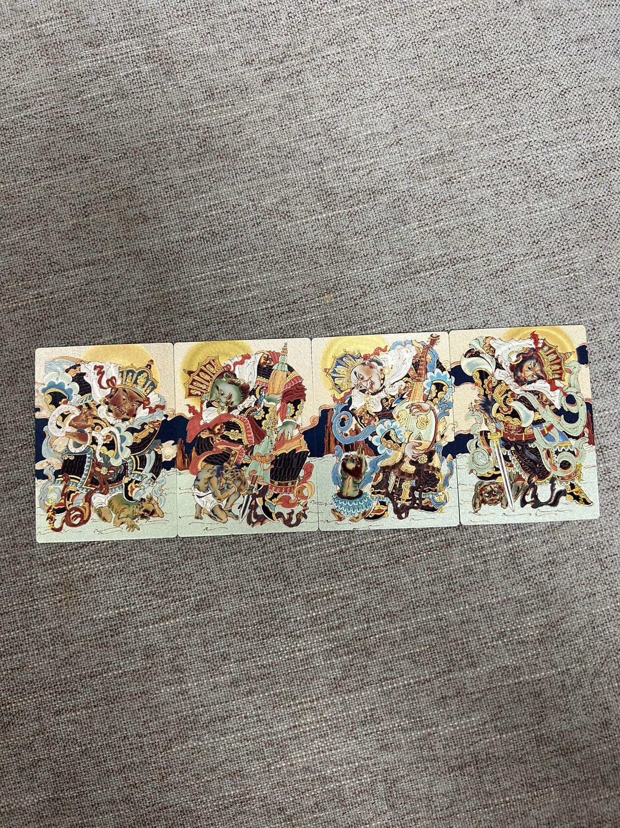 喜灰玩卡第二期免佣金（有需要代拍的卡友可联系免佣金） 心染老师四大天王四拼卡一套