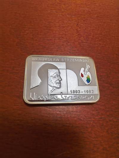 长老汇蛇年精选第八十八场拍卖 - 2009波兰画家斯特泽明斯基20兹罗提长方形局部彩色精制银币，28.28克925银，原厂盒