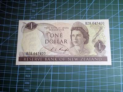 【炜奕收藏】，第五十四期，本场佣金已改，请大家注意 - 新西兰1元，UNC品相