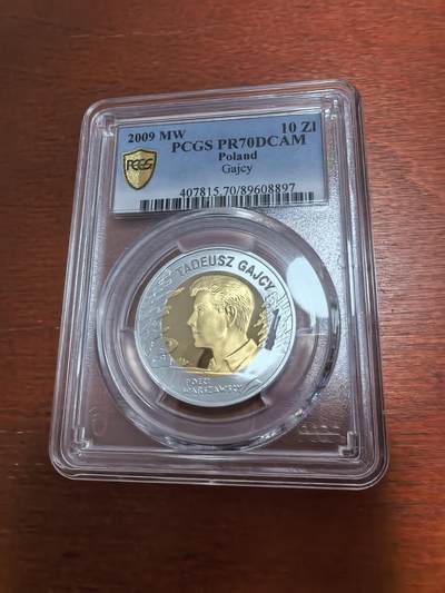 长老汇蛇年精选第八十八场拍卖 - 2009波兰加伊奇10兹罗提镀金精制银币，PCGS PR70DCAM，唯一冠军