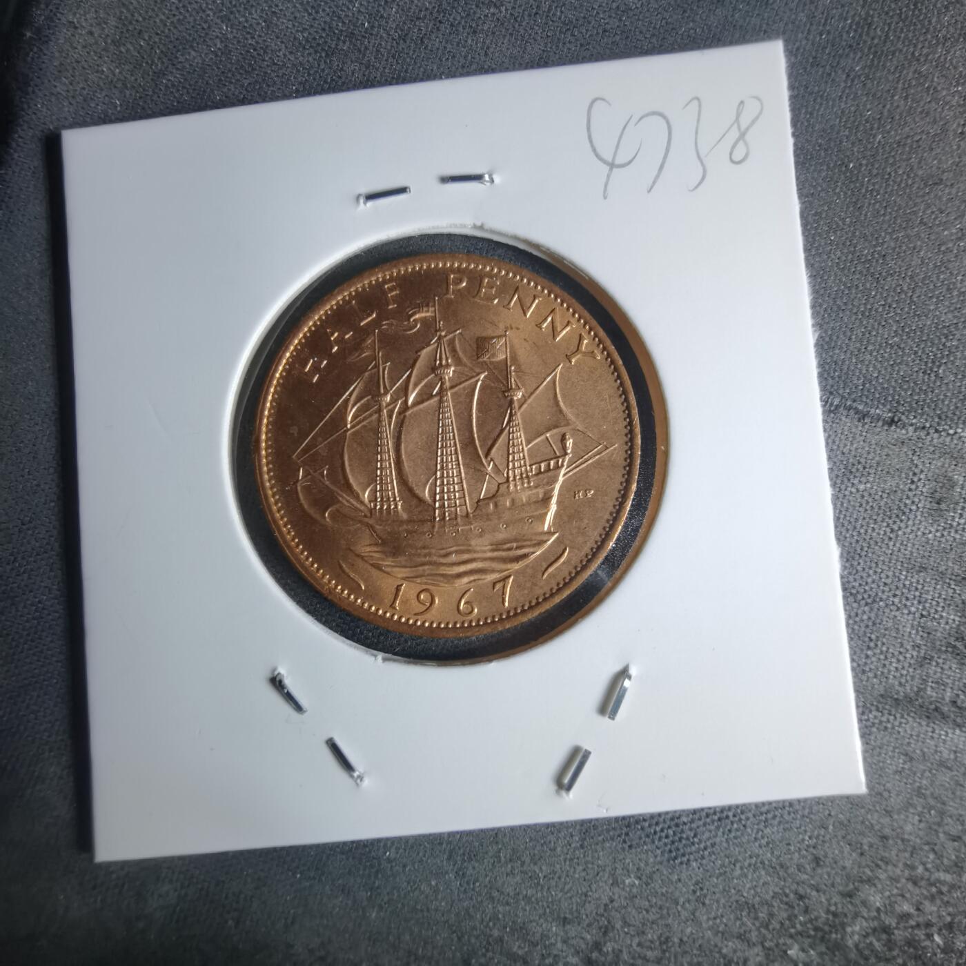 沼泽如烟--第947场 英国1967年半便士