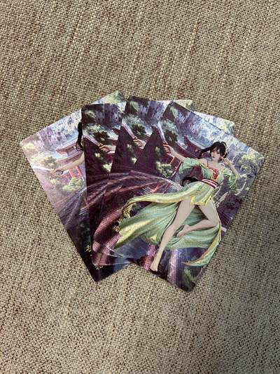 喜灰玩卡第二期免佣金（有需要代拍的卡友可联系免佣金） - 桔梗卡牌神凰百剑行岳灵珊四渐变卡牌