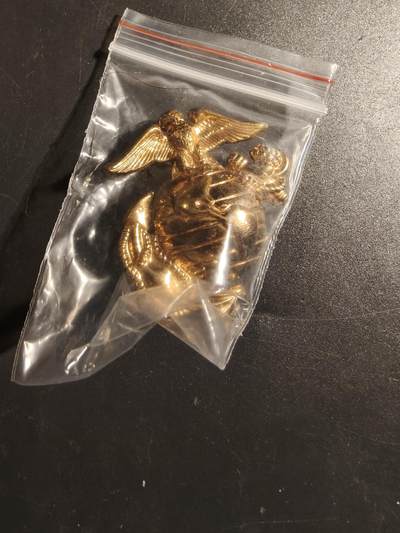 老王徽章第172期 - 美国海军陆战队大檐帽帽徽