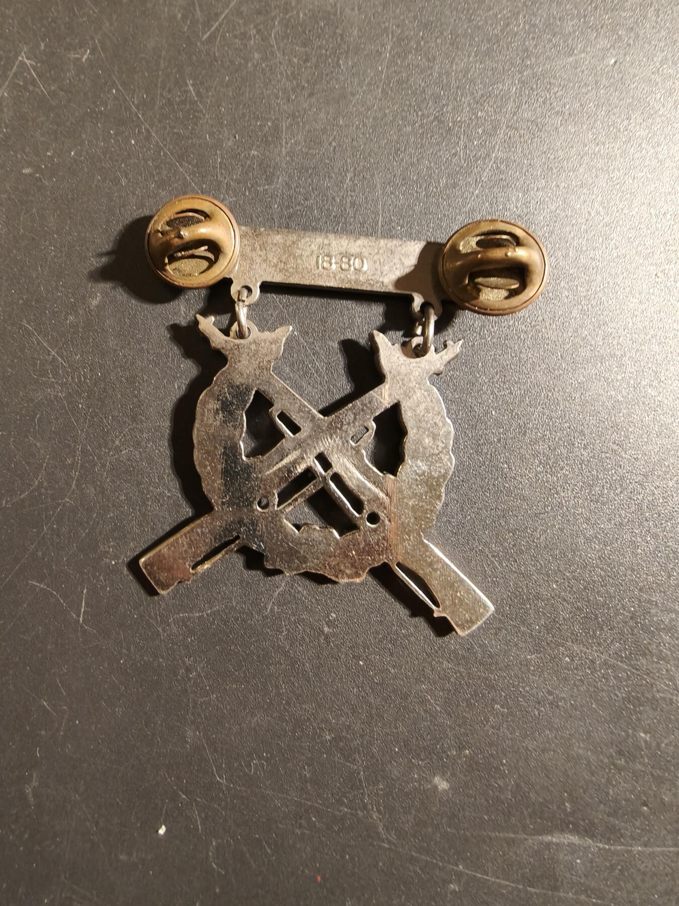 老王徽章第172期 美国海军陆战队神射手技能章    带步枪专家勋条    带厂标