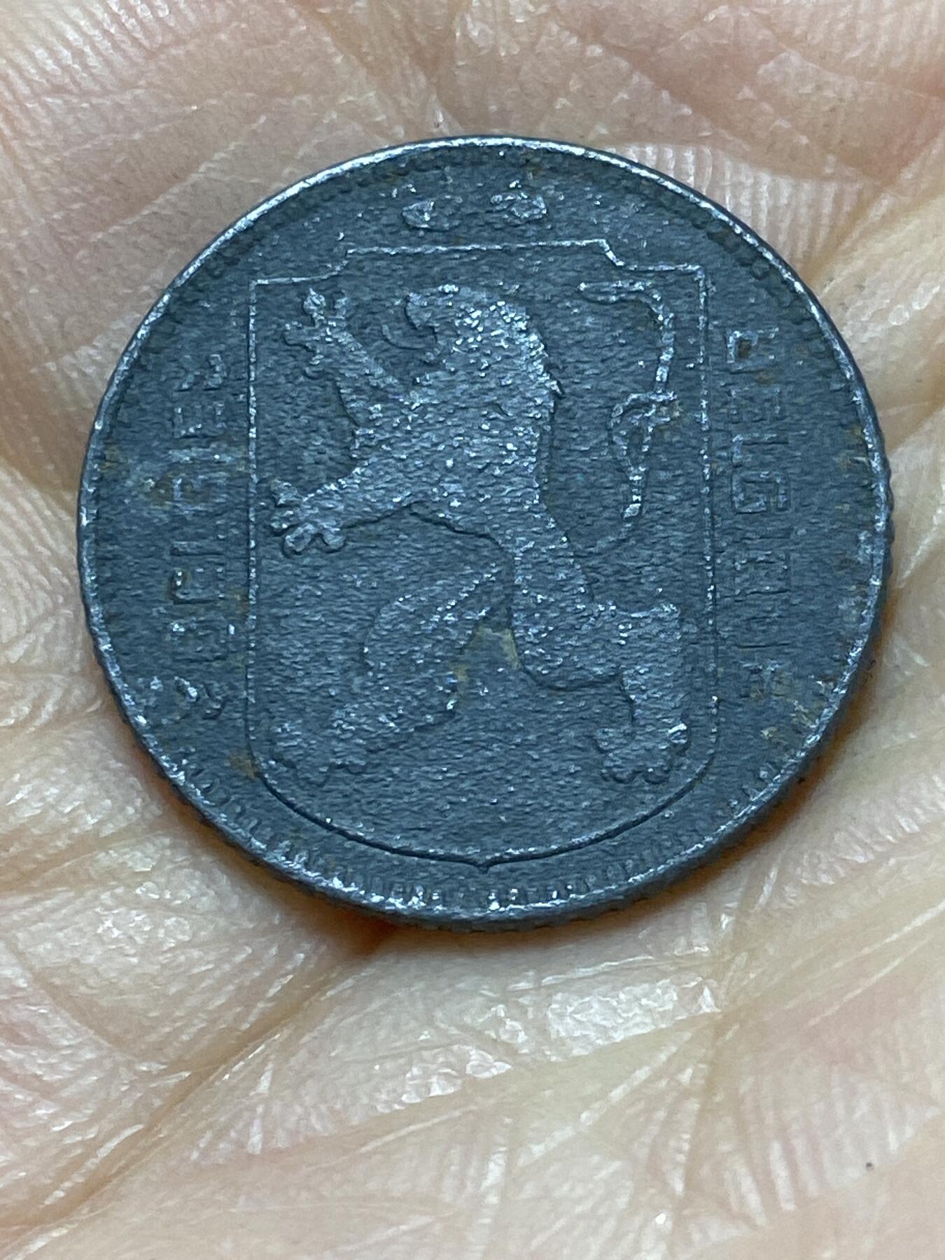 2025年第一百四十三场(总第一百六十九场）外国好品散币场(免佣金) 比利时🇧🇪1946年1法郎(二战德国占领时期，左荷语右法语版)